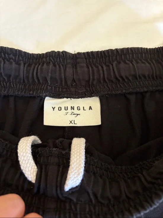 YoungLA Black Pump Cover Joggers XL - Picture 2 of 6